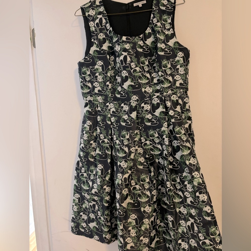 Lace & Mesh panda pattern dress size large
